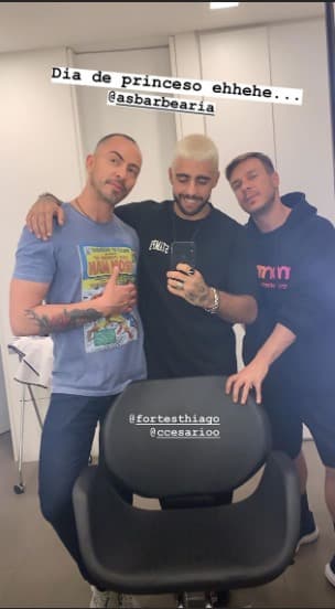 Novo visual de Pedro Scooby (Foto: Instagram) Novo visual de Pedro Scooby (Foto: Instagram)
