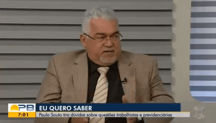 Paulo Souto anunciou sua demissão ao vivo durante o telejornal Bom Dia Paraíba (Foto: Reprodução/TV Cabo Branco/Globo) Paulo Souto anunciou sua demissão ao vivo durante o telejornal Bom Dia Paraíba (Foto: Reprodução/TV Cabo Branco/Globo)