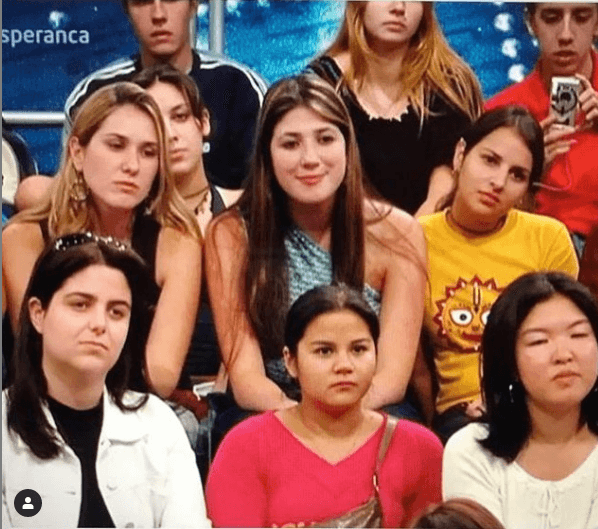 Dani Calabresa novinha no Altas Horas em foto publicada nas redes sociais Globo (Foto: Reprodução)