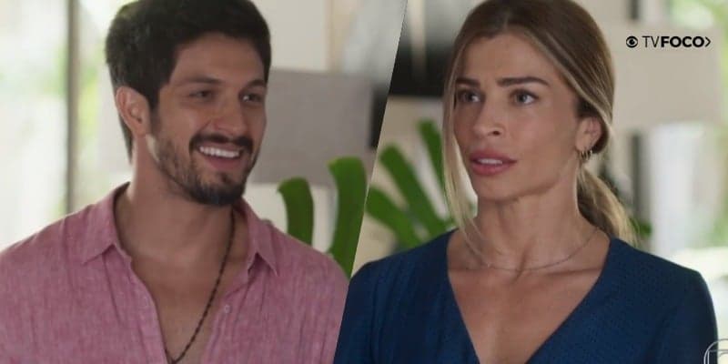 Paloma não resiste ao charme de Marcos e o beija em cena de Bom Sucesso 