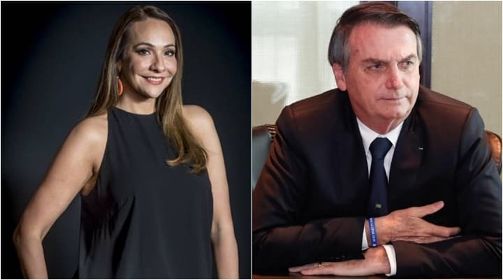 Maria Beltrão, da Globo News, cometeu gafe ao se referir ao presidente Jair Bolsonaro. (Foto: Montagem/Divulgação) Maria Beltrão, da Globo News, cometeu gafe ao se referir ao presidente Jair Bolsonaro. (Foto: Montagem/Divulgação)