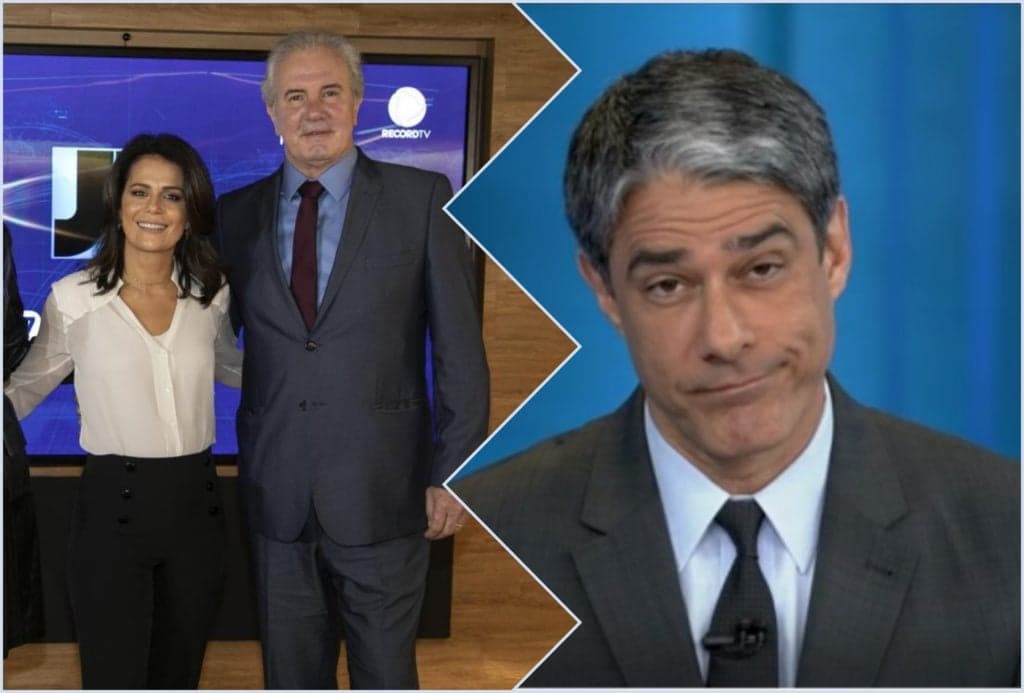 Bonner e Globo são passados pra trás por Record que promete destruir jornalismo da platinada: "O maior, eu garanto"