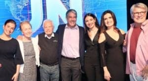 Sérgio Chapelin, Cid Moreira e William Bonner foram âncoras do Jornal Nacional na Globo (Reprodução)