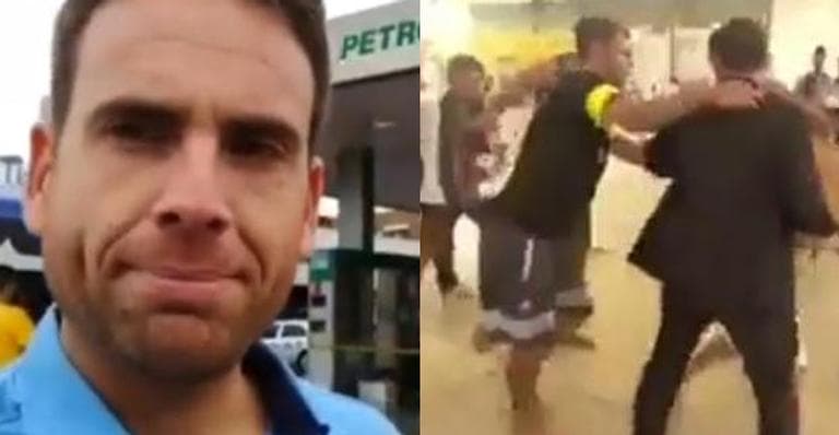 Repórter da Record sofre tentativa de facada em barraco ao vivo e situação sai do controle