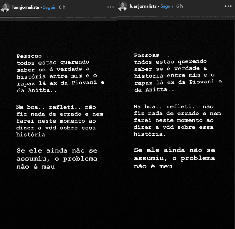Supostas conversas entre Scooby e jornalista (Foto: Reprodução)