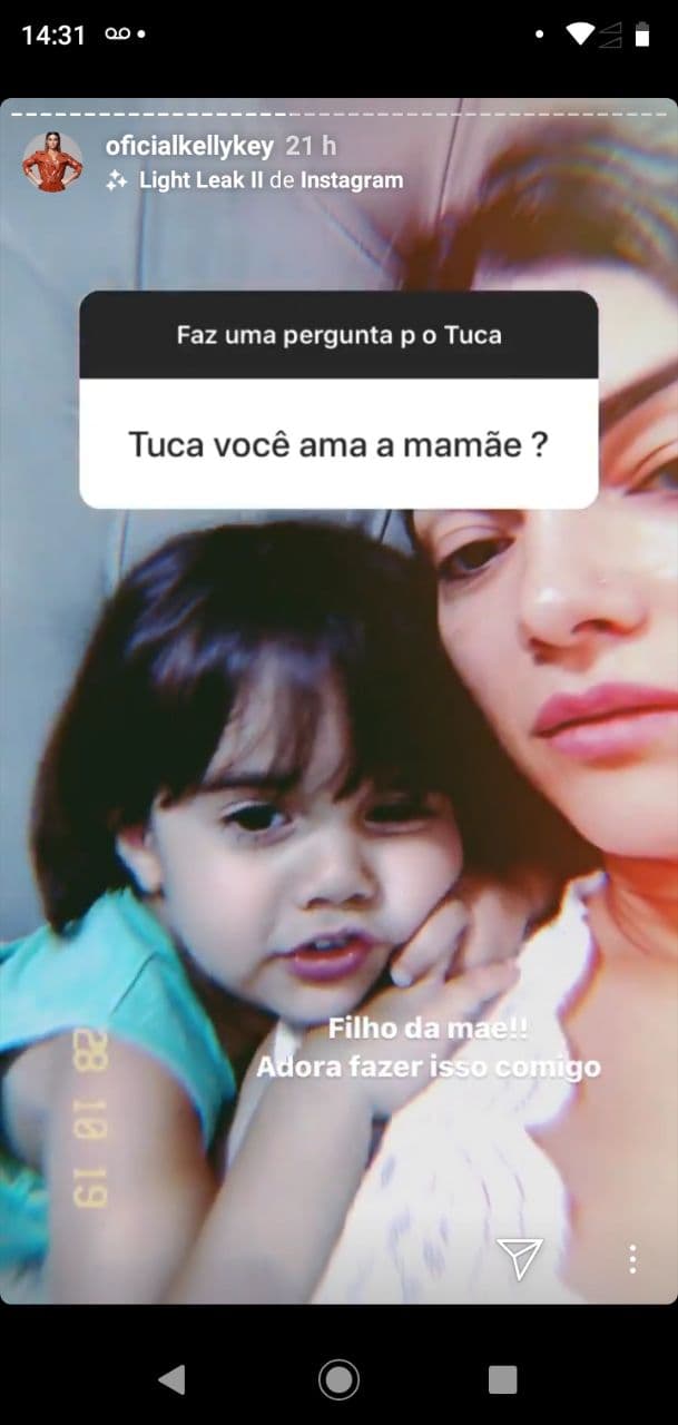 Kelly Key foi entregue pelo filho mais novo (Foto: Reprodução/ Instagram) Kelly Key foi entregue pelo filho mais novo (Foto: Reprodução/ Instagram)