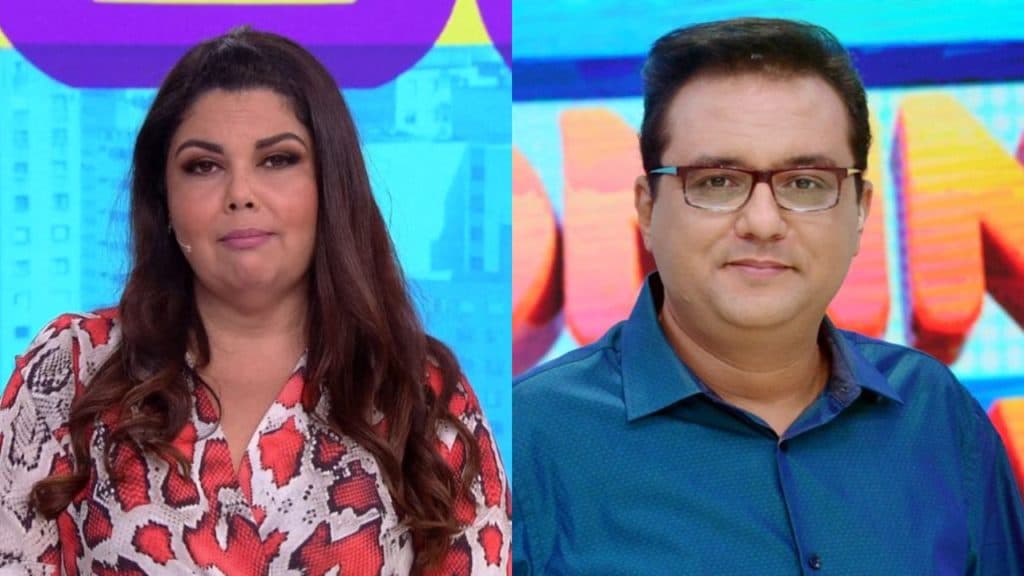 Em briga pela audiência, Geraldo Luís manda áudio secreto para Fabiana Karla e é exposto ao vivo na Globo