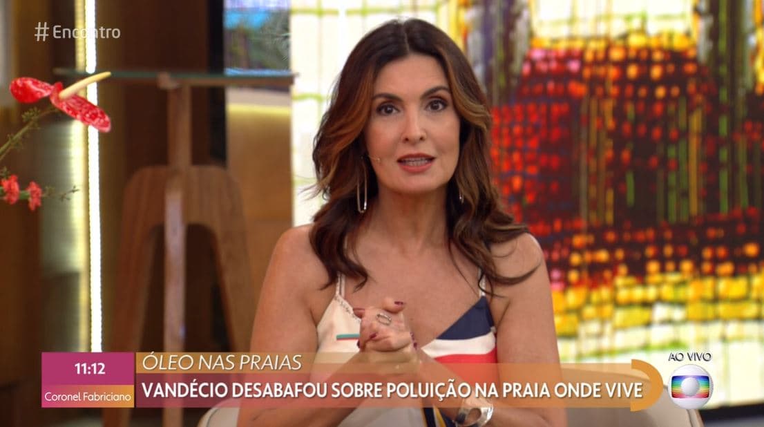 A apresentadora do Encontro com Fátima Bernardes e ex-mulher de William Bonner, da Globo (Foto: Reprodução) A apresentadora do Encontro com Fátima Bernardes e ex-mulher de William Bonner, da Globo (Foto: Reprodução)