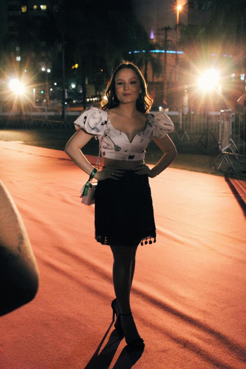 Larissa Manoela marcou presença no Prêmio Jovem Brasileiro 2019 (Foto: Marcos Paulo Neiva/TV Foco)