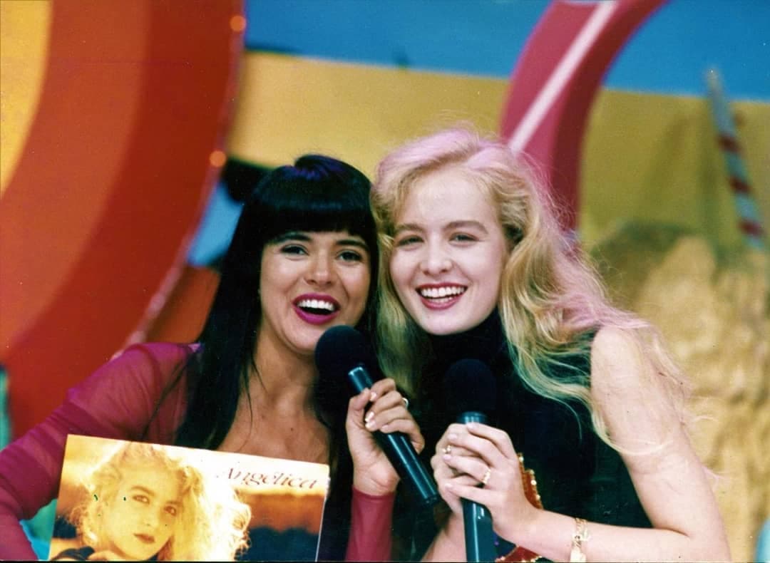 Mara Maravilha e Angélica nos anos 90 (Foto: Reprodução/Instagram)