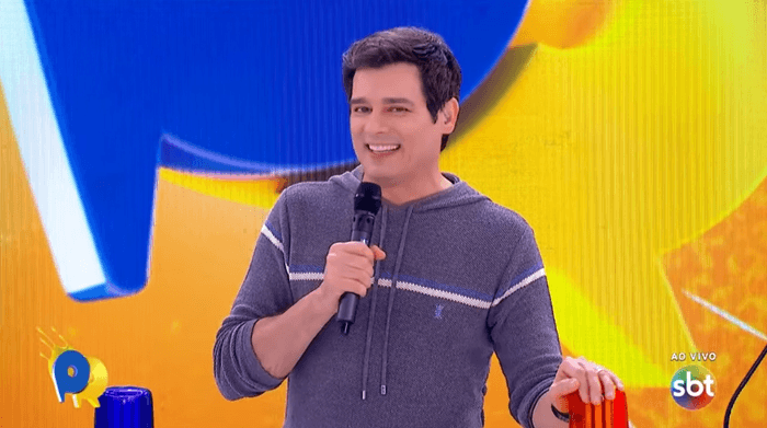 Celso Portiolli no comando do Domingo Legal, que teve audiência recorde (Foto: Reprodução/SBT) Celso Portiolli no comando do Domingo Legal, que teve audiência recorde (Foto: Reprodução/SBT)