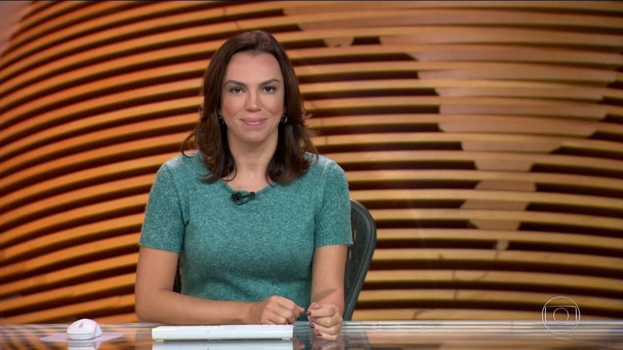 Ana Paula Araújo no Bom Dia Brasil. Foto: Reprodução GLOBO Ana Paula Araújo no Bom Dia Brasil. Foto: Reprodução GLOBO