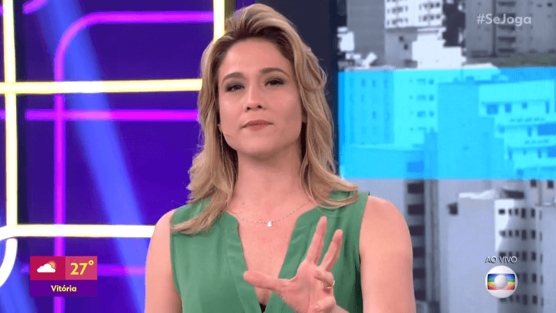 Fernanda Gentil tem passado por uma crise com a audiência do Se Joga (Foto: Reprodução/Globo)