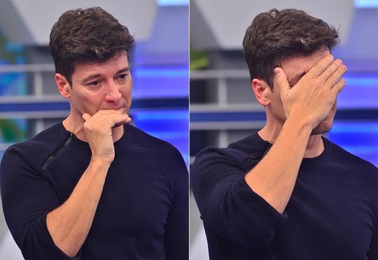 Rodrigo Faro abre programa ao vivo na Record, tenta, mas desmorona ao falar de Gugu: "Desculpa gente"
