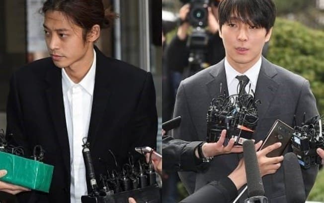 Jung Joon young e Choi Jong Hoon, são condenados por abuso sexual coletivo na Coreia do Sul (Foto: Reprodução) Jung Joon young e Choi Jong Hoon, são condenados por abuso sexual coletivo na Coreia do Sul (Foto: Reprodução)