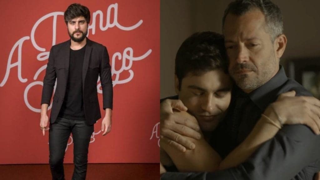 Guilherme Leicam, após beijar boca de Malvino Salvador, entrega gravação de cena quente com o ator