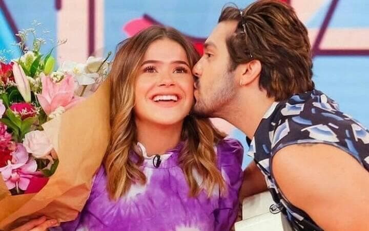Maisa recebe seu grande ídolo, Luan Santana em programa e cai no choro ao receber surpresa do sertanejo