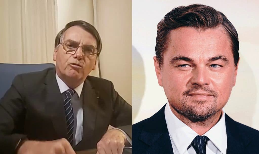 Bolsonaro surta e diz que foi Leonardo DiCaprio que mandou colocar fogo na Amazônia