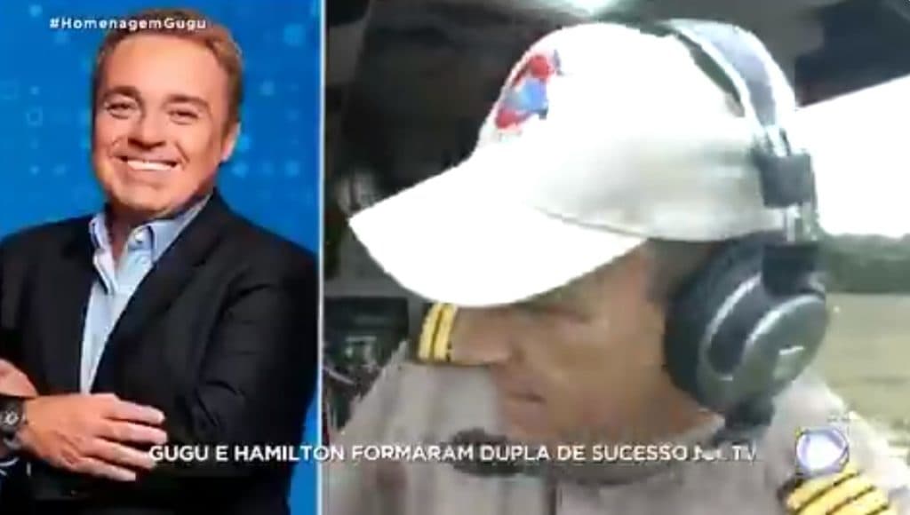 Comandante Hamilton passa mal ao vivo em helicóptero e tem que ser socorrido ao falar sobre Gugu na Record