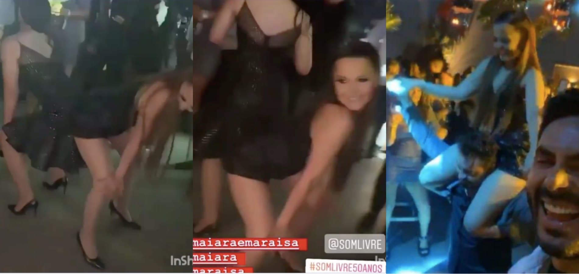 Maiara, da dupla com Maraisa, se joga em festa. Foto: Reprodução Maiara, da dupla com Maraisa, se joga em festa. Foto: Reprodução