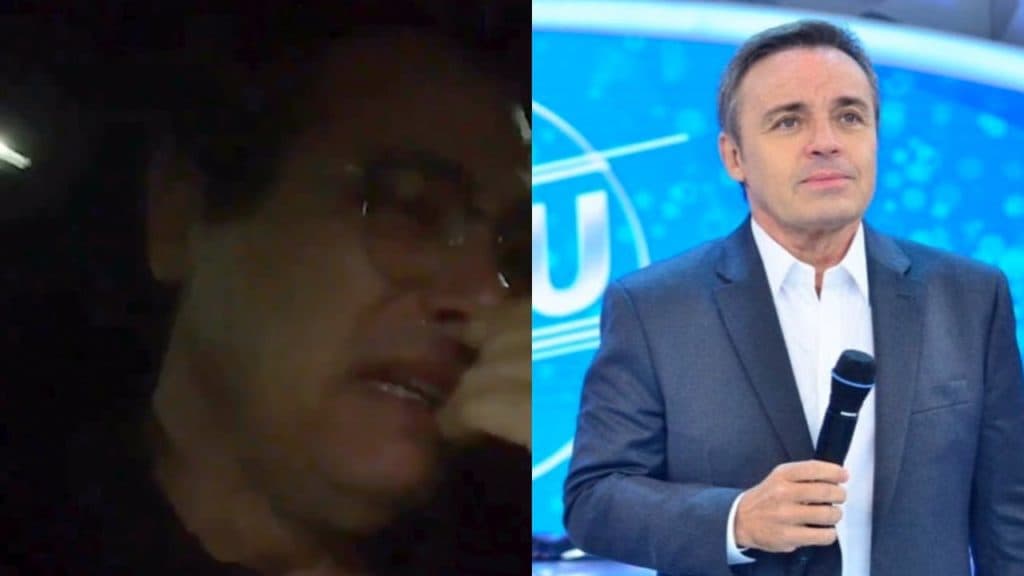 Sucessor de Gugu Liberato, Celso Portiolli surge aos prantos após morte do apresentador
