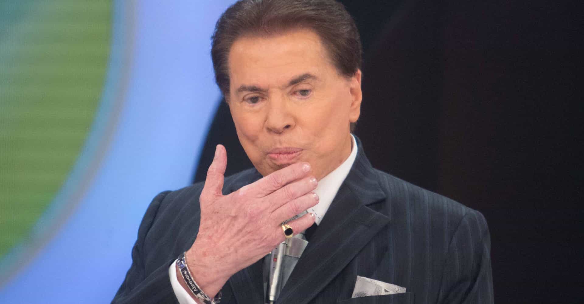 Silvio Santos foi desmascarado pelo jornalista Dudu Camargo (Foto: Reprodução) Silvio Santos foi desmascarado pelo jornalista Dudu Camargo (Foto: Reprodução)