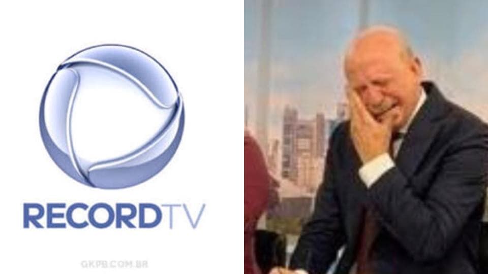 Renato Lombardi vai aos prantos na Record com surpresa da namorada