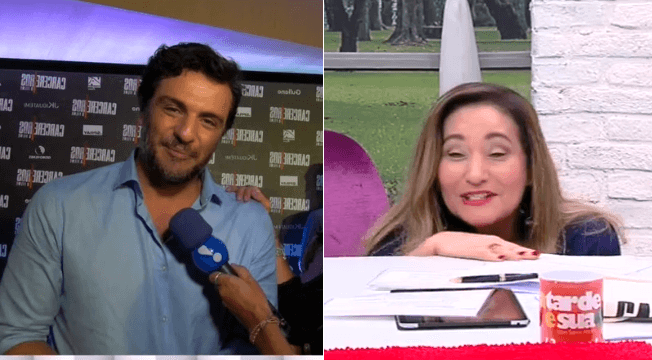 Sonia Abrão fica tímida ao receber proposta ousada de Rodrigo Lombardi
