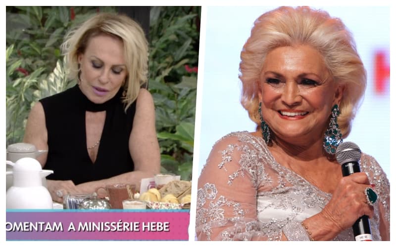 Ana Maria Braga desmorona de saudade de Hebe Camargo