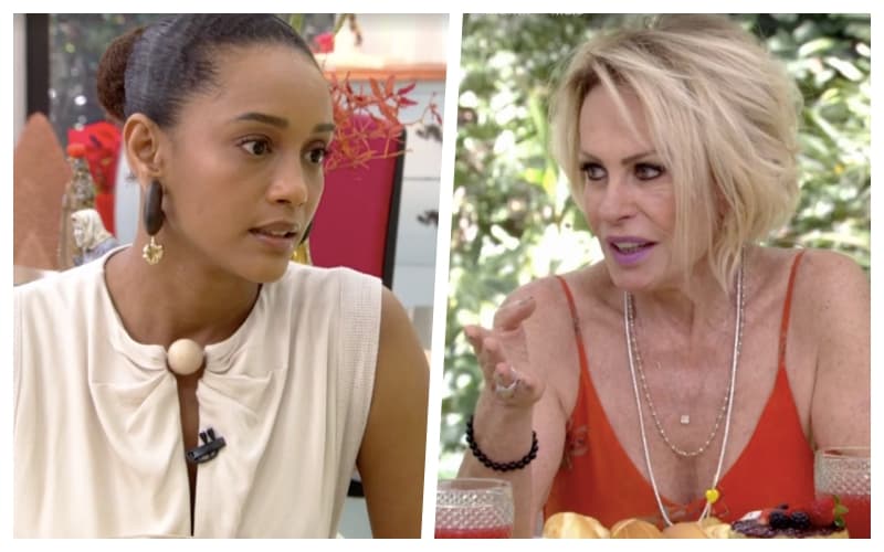 Debochada? Ana Maria Braga dá presente polêmico para Taís Araujo e atriz fica em saia justa ao vivo