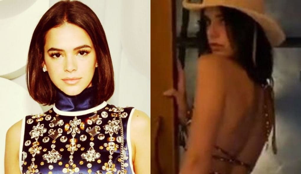 Bruna Marquezine usa biquíni curto demais e deixa o bumbum à mostra em pose provocante