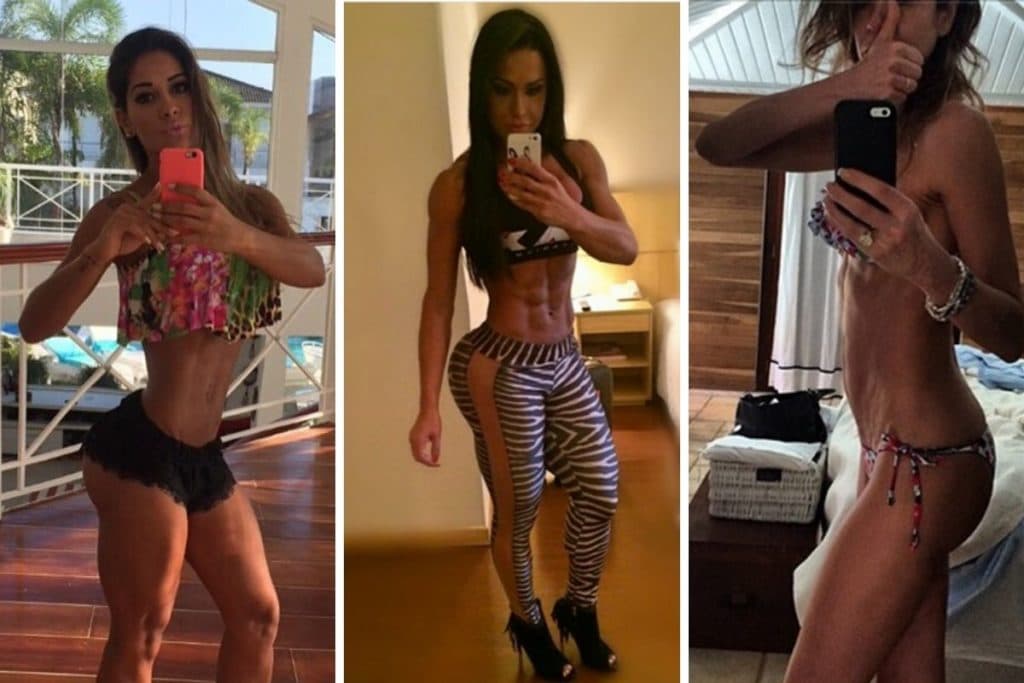 Mayra Cardi, Gracyanne Barbosa e outros famosos que postaram fotos bizarras de seus corpos mega malhados