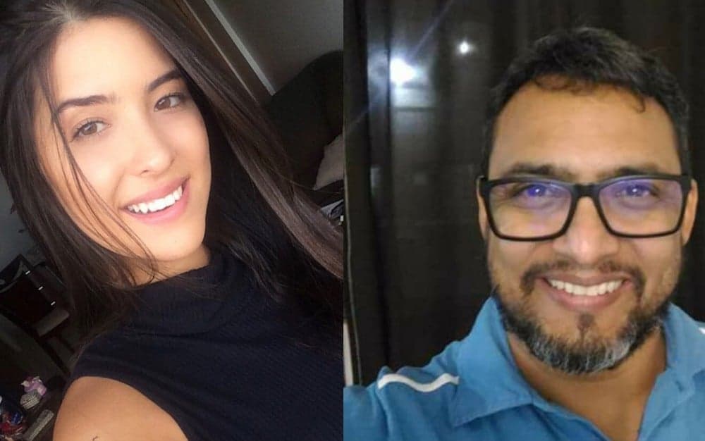 Isadora da Silva e o apresentador Edjer James Dias Mendes (Foto: Montagem)