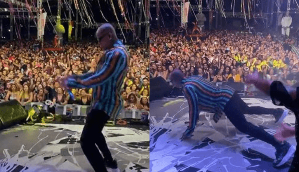 Léo Santana se esfrega no chão, perde o controle na frente de todos e mulheres enlouquecem: "Deu até água na boca"