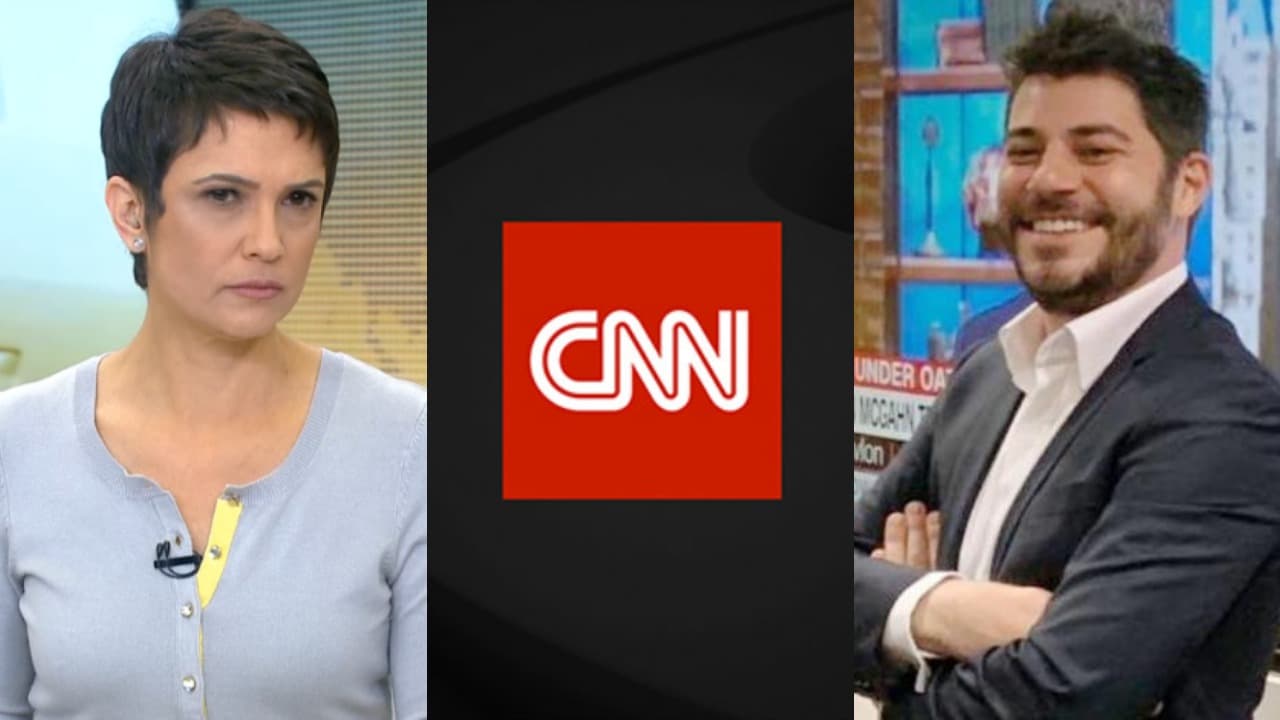 Sandra Annenberg e Evaristo Costa (Foto: Reprodução/TV Globo/CNN Brasil/Montagem TV Foco) Sandra Annenberg e Evaristo Costa (Foto: Reprodução/TV Globo/CNN Brasil/Montagem TV Foco)
