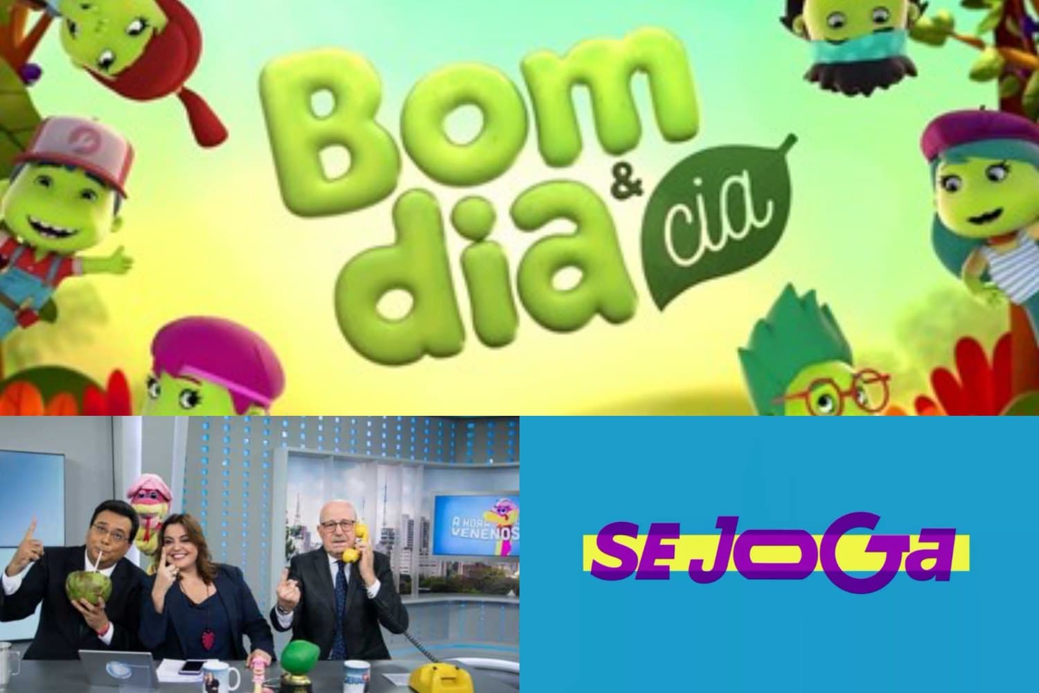 Hora da Venenosa, Bom Dia e CIA e Se Joga. Foto: Reprodução audiência audiências Hora da Venenosa, Bom Dia e CIA e Se Joga. Foto: Reprodução audiência audiências