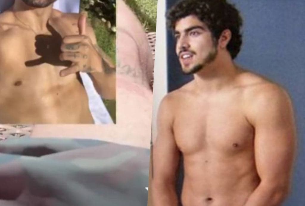 Tremendo tudo! Caio Castro surge com o pa% balançando e marcado na sunga em vídeo