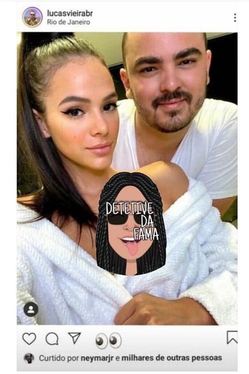 Neymar curtindo foto da ex, Bruna Marquezine Neymar curtindo foto da ex, Bruna Marquezine