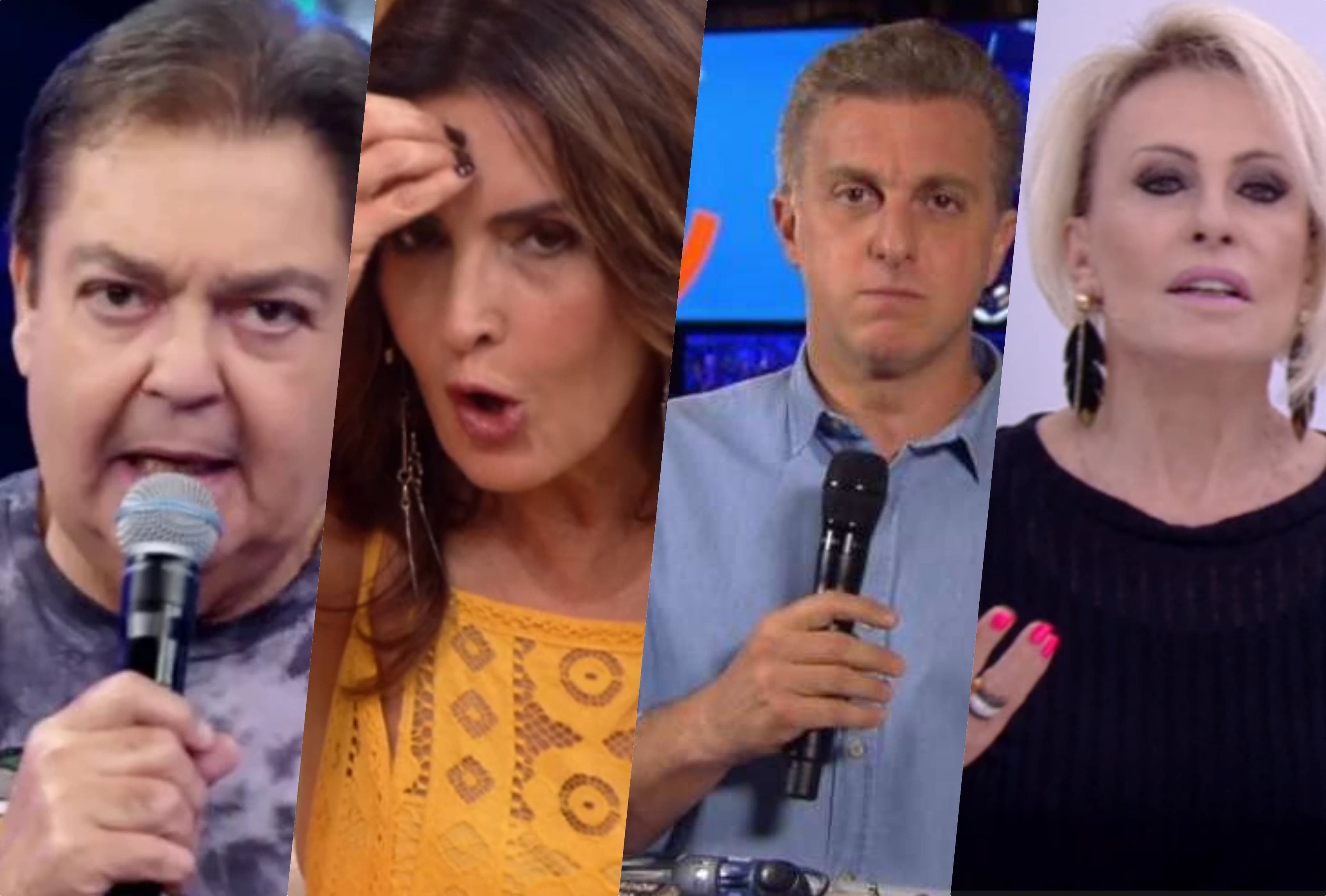 zorra total Faustão, Ana Maria, Luciano Huck e Fátima Bernardes sofreram consequências na Globo (Foto reprodução)