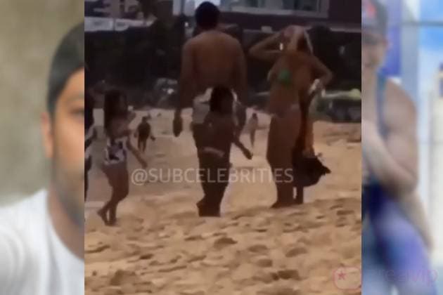 Gravidez de Camila Ângelo, namorada de Hulk, foi apontada após divulgação desta foto