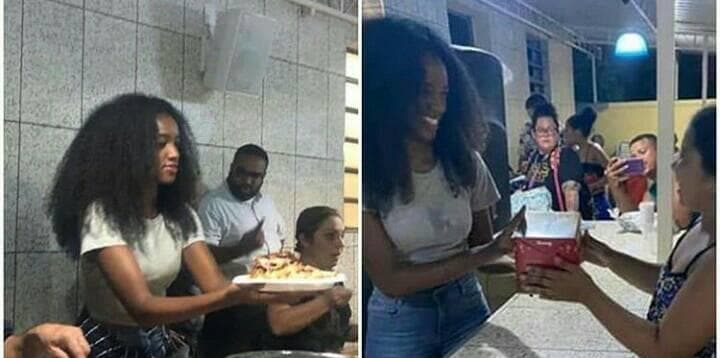 Iza distribui comida para moradores de rua e é repreendida: "Falta de higiene"