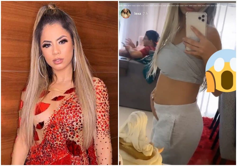 Lexa surge em vídeo acariciando barriguinha já crescida e revela verdadeiro motivo: "Mal consigo respirar"