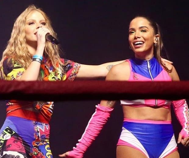 Anitta e Luisa Sonza são traídas por câmera em pleno show e situação constrangedora é exibida