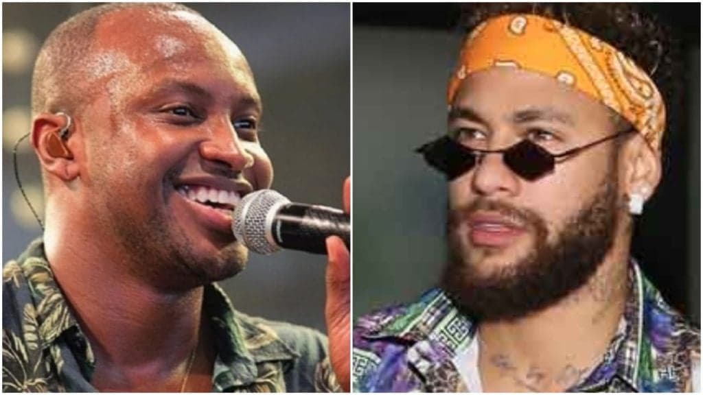 Thiaguinho e Neymar cantam música durante show e letra é vista como recado para a ex