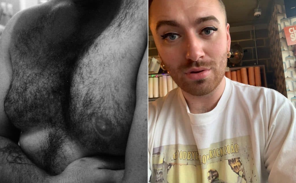 Sam Smith compartilha foto sem camisa e faz emocionante reflexão sobre aceitação corporal: "É uma luta diária para mim"