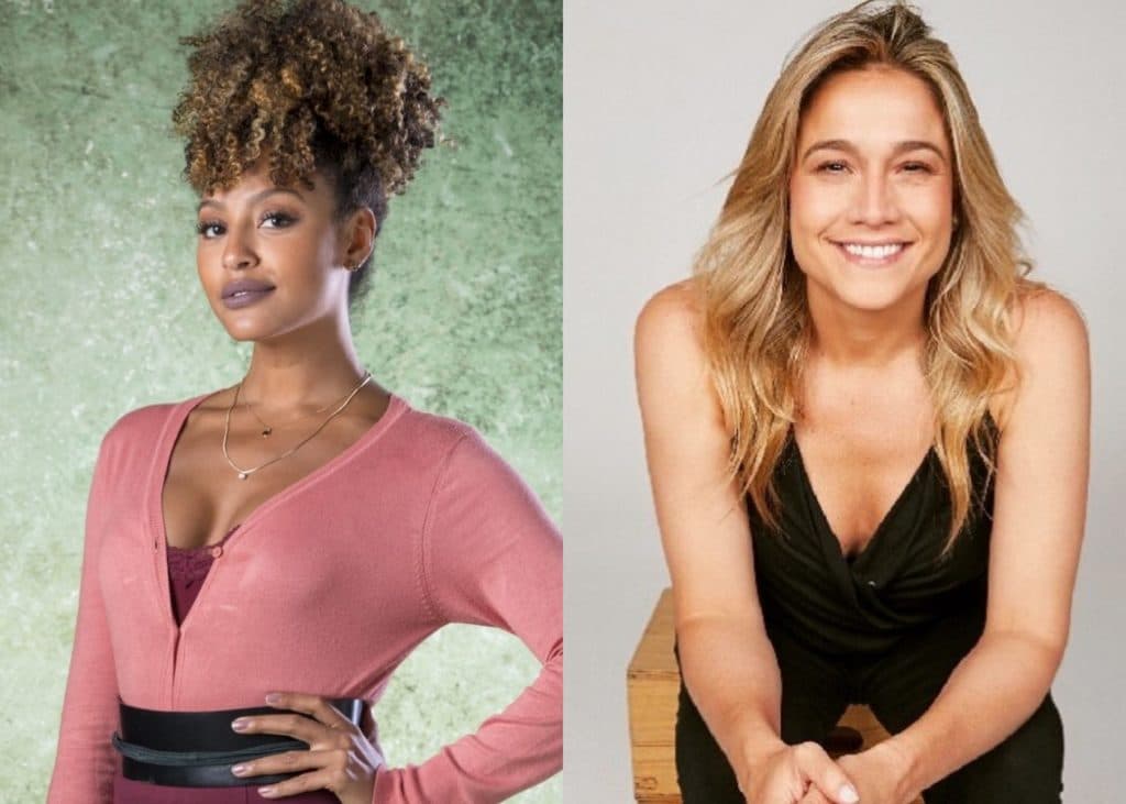 Ao vivo, Sheron Menezzes passa a mão em parte íntima de Fernanda Gentil e causa desconforto