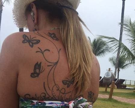 Zilu Camargo e sua tatuagem (Imagem: Instagram) Zilu Camargo e sua tatuagem (Imagem: Instagram)