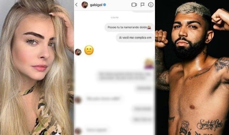 Babado! Vaza conversa íntima de Gabigol com modelo enquanto ele ainda namorava irmã de Neymar