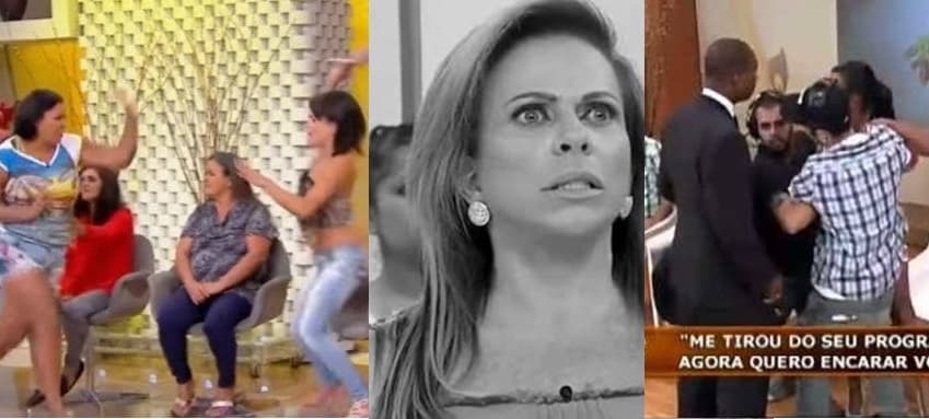 Barracos de família! Christina Rocha dá show na TV com expulsão, polícia e arranca rabo: "Socorro"