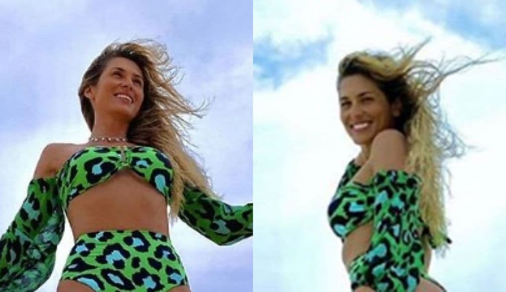 Só de biquíni, Lívia Andrade leva todos à loucura e sensualiza na areia da praia: "Nunca vi nada igual"